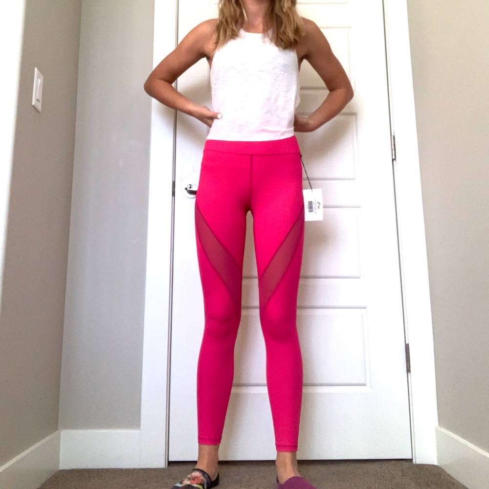 fuchsia mesh light n tight hi rise 7/8 24”